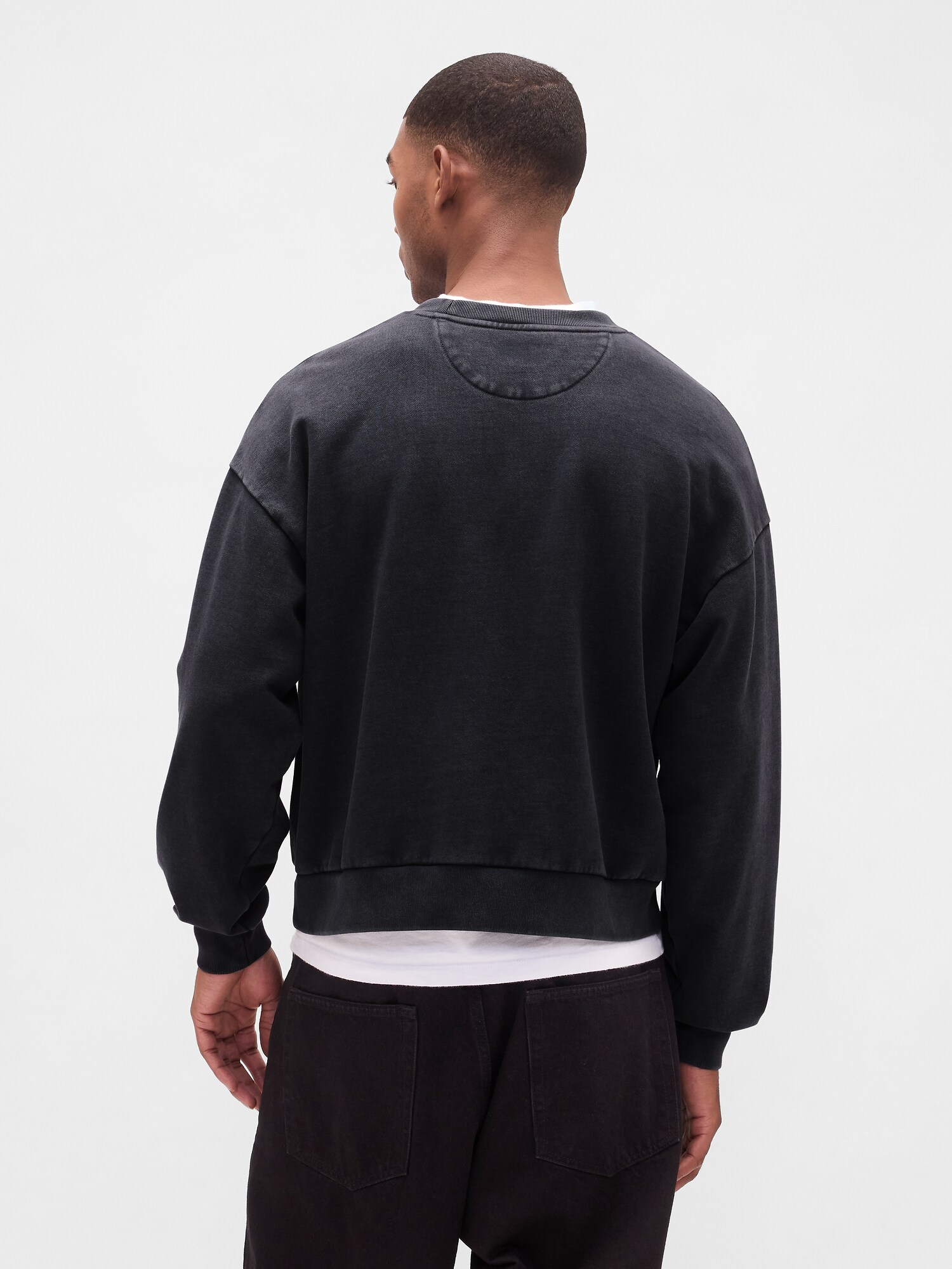 Gap公式オンラインストア | ヘビーウェイト クロップド スウェットシャツ