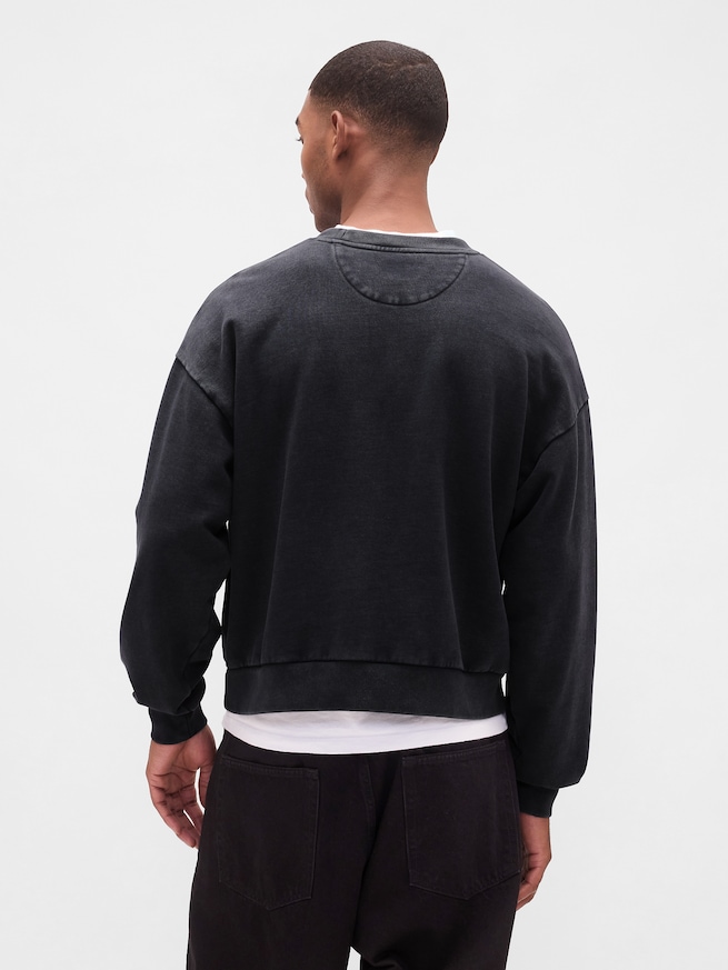 ヘビーウェイト クロップド スウェットシャツ-2