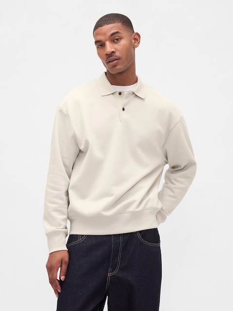 Adult Heavyweight Oversized Polo Sweatshirt