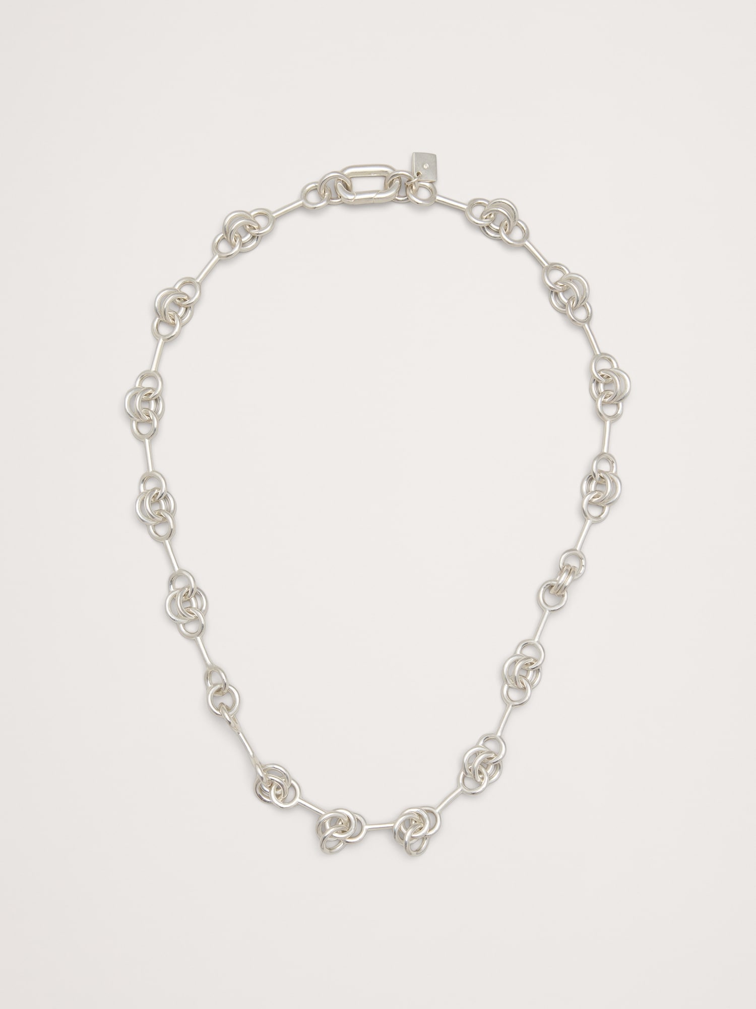 BANANA REPUBLICダブルリングチェーンネックレスSilver 岸優太 BANANA REPUBLICダブルリングチェーンネックレスSilver 岸優太