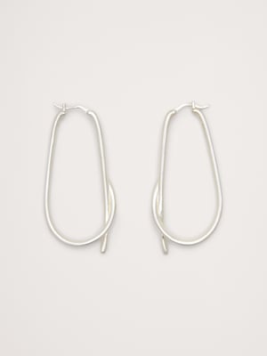 ラージノット フープピアス