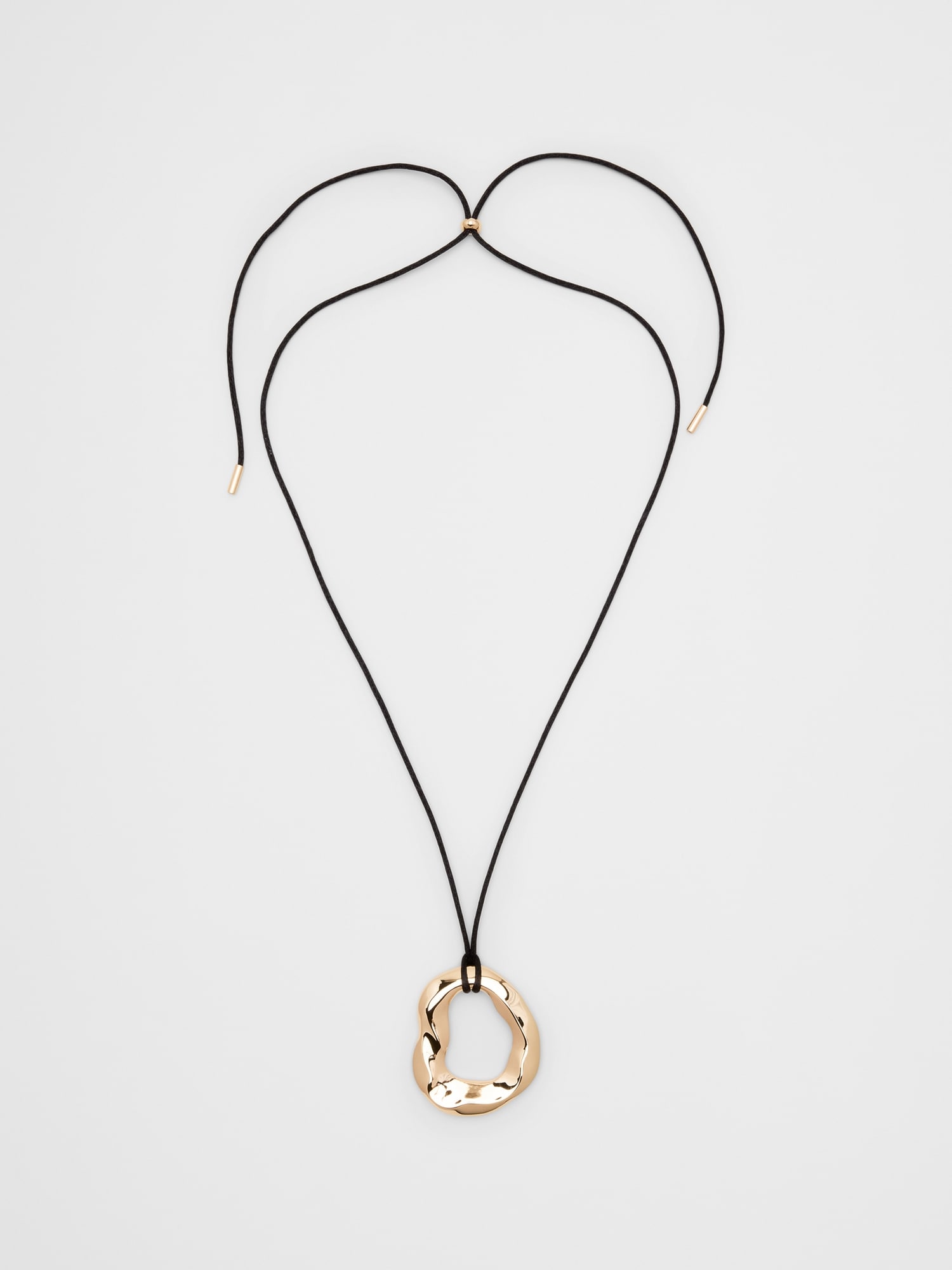 Corded Organic Pendant Necklace