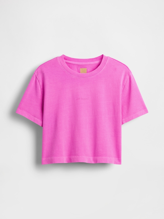 Gap &times; B&Eacute;IS オーガニックコットン ヴィンテージソフト クロップド グラフィックTシャツ-5