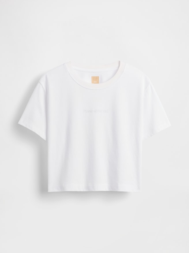 Gap &times; B&Eacute;IS オーガニックコットン ヴィンテージソフト クロップド グラフィックTシャツ-5