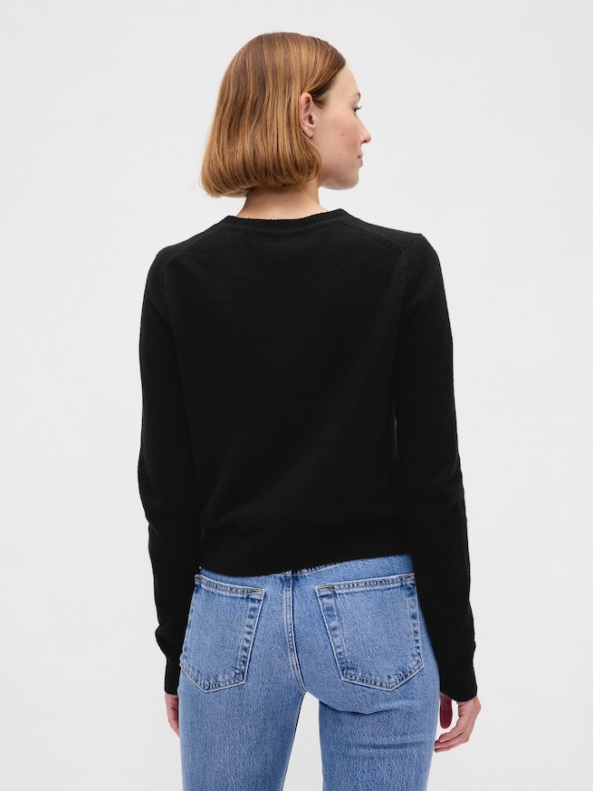 CashSoft カシミヤタッチ クルーネックセーター-2