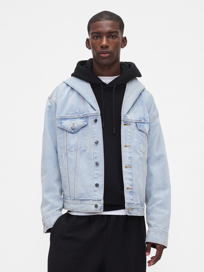 Gap &times; B&Eacute;IS オーバーサイズ デニムジャケット-4