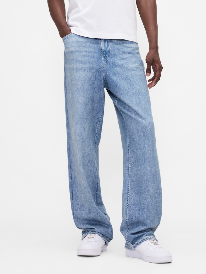 Gap × BÉIS ニット バギーデニム-3