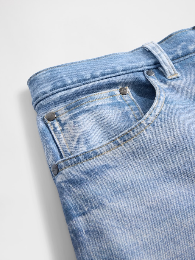 Gap × BÉIS ニットデニム バギーショートパンツ-7