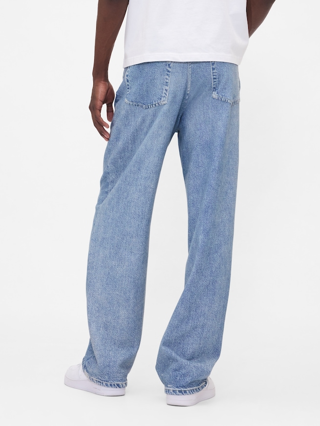 Gap × BÉIS ニット バギーデニム-4