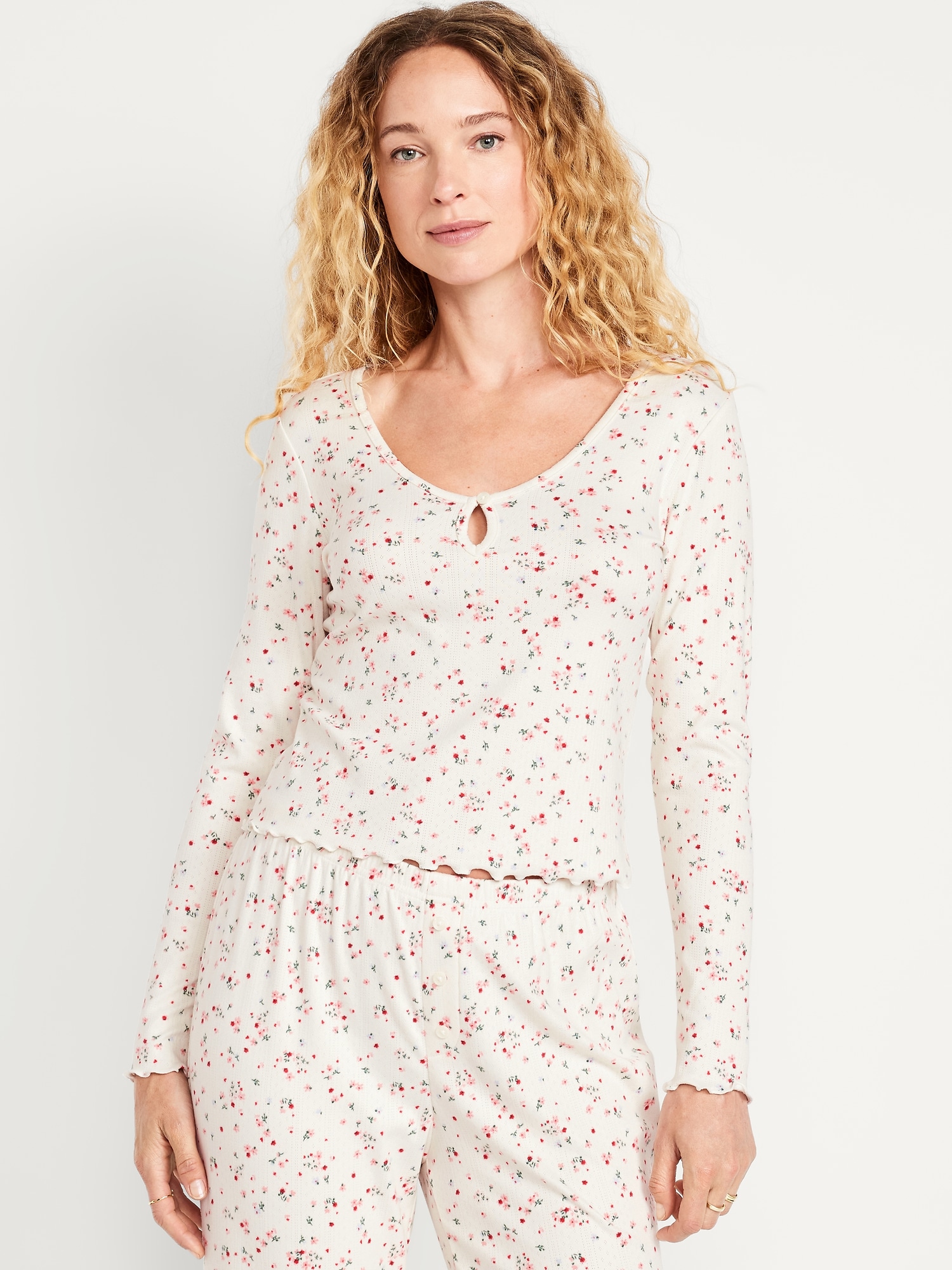 Cozy Ribbed Pajama Top