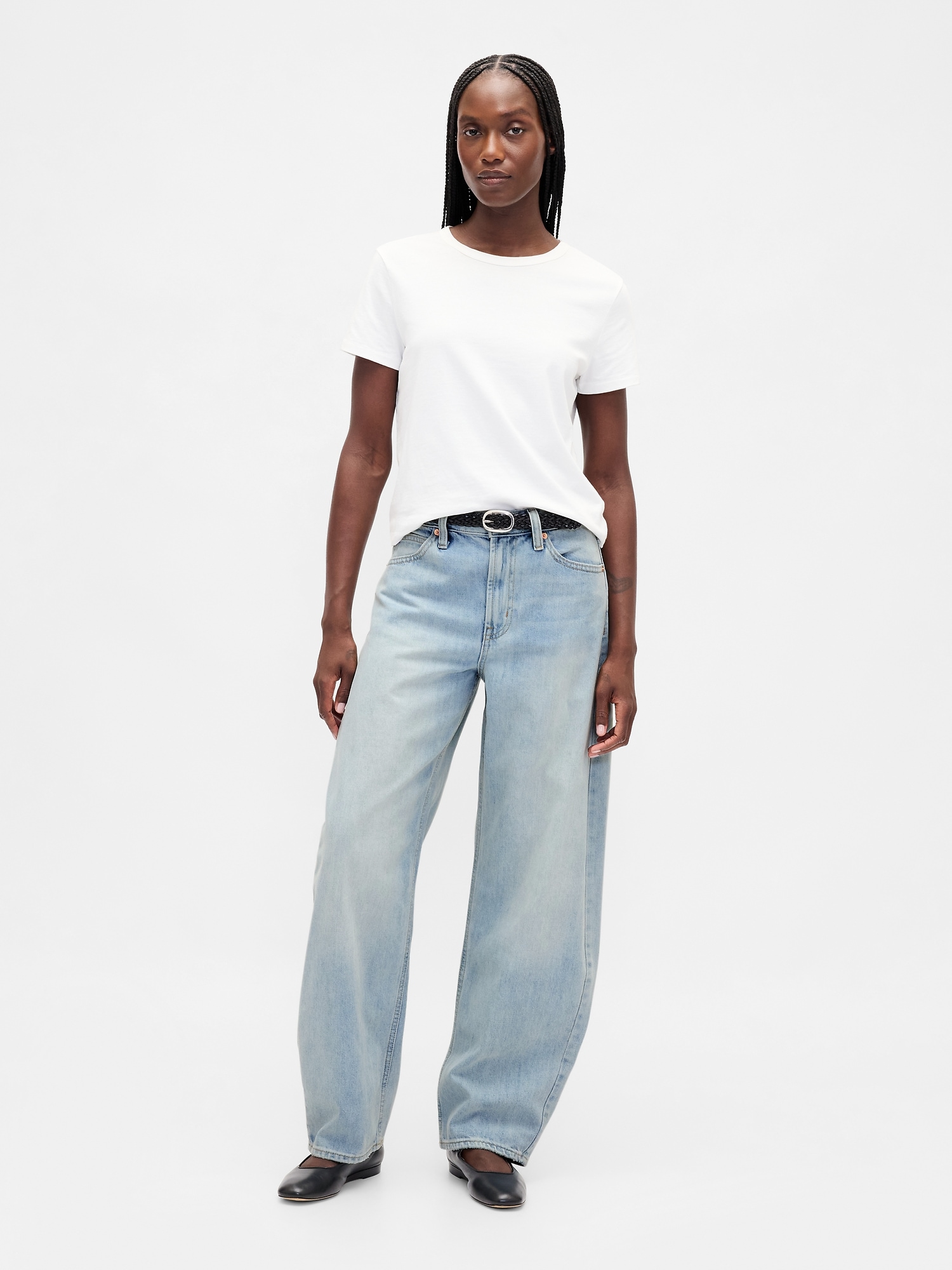 High Rise Barrel Jeans