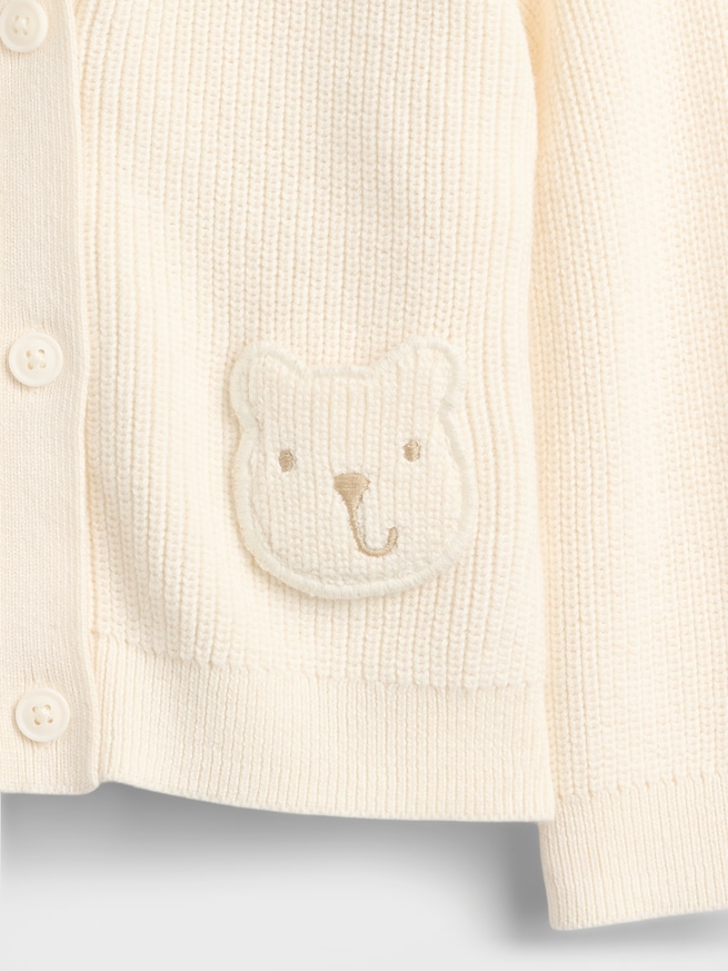 くまさんポケット カーディガン セーター (ベビー)-2