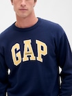 リラックスフィット GAPロゴ インターシャセーター-3