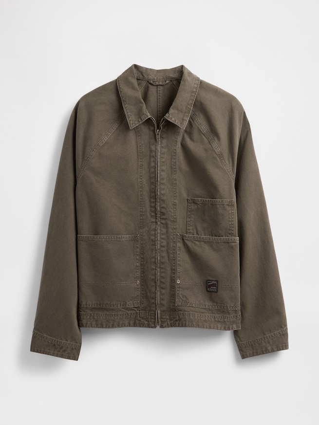 キャンバス デニム チョアジャケット-4