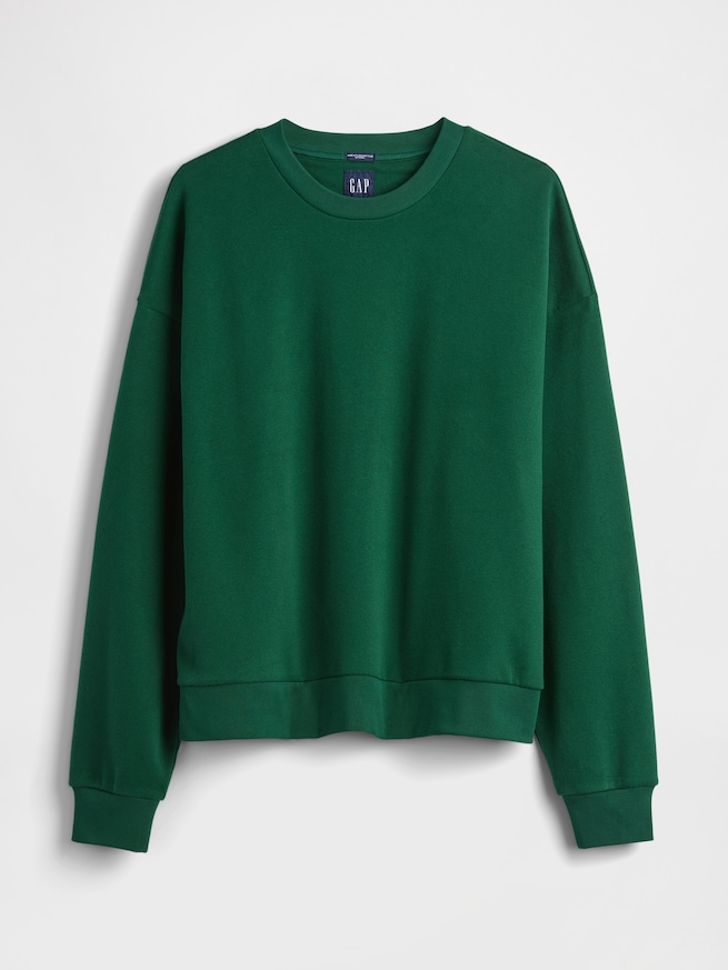 ヴィンテージソフト オーバーサイズ クロップド スウェットシャツ-4