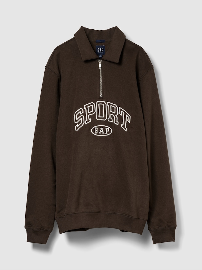 ヴィンテージソフト GAPロゴ 1/4ジップアップ プルオーバー-0