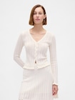 コットン100% ポインテールカーディガン-0