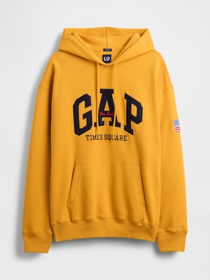 ヘビーウェイト タイムズスクエア GAPロゴパーカー