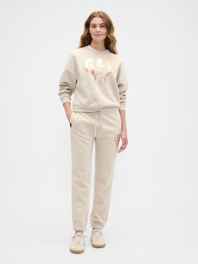 Gap × ディズニー ミニーマウス GAPロゴ ジョガーパンツ-0