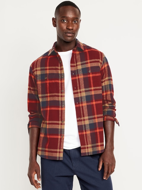 Plaid Flannel Pocket Shirt