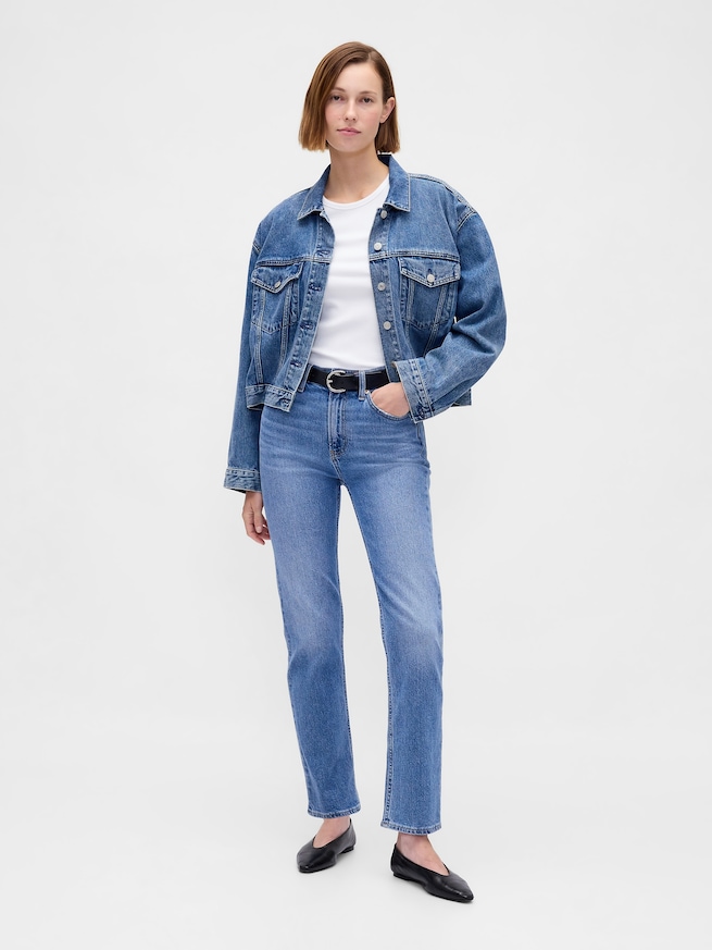 モダン コンパクト リブ クロップドTシャツ-1