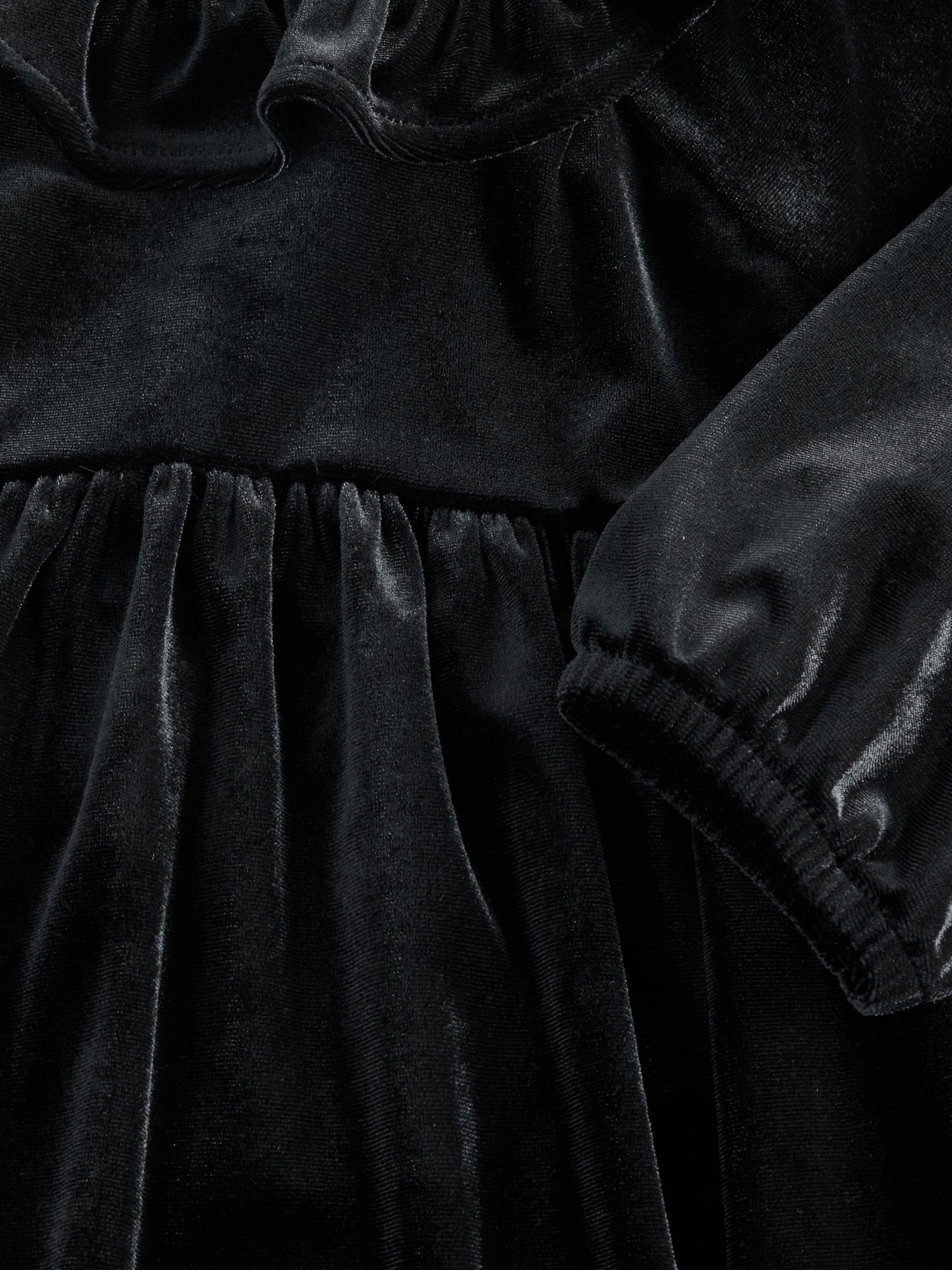 べロア ラッフルフリル 襟付きワンピース (幼児・ベビー)-3