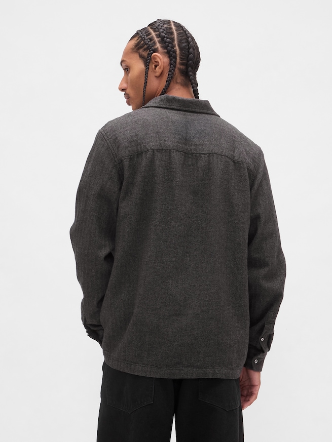 オーガニックコットン フランネルシャツ-2