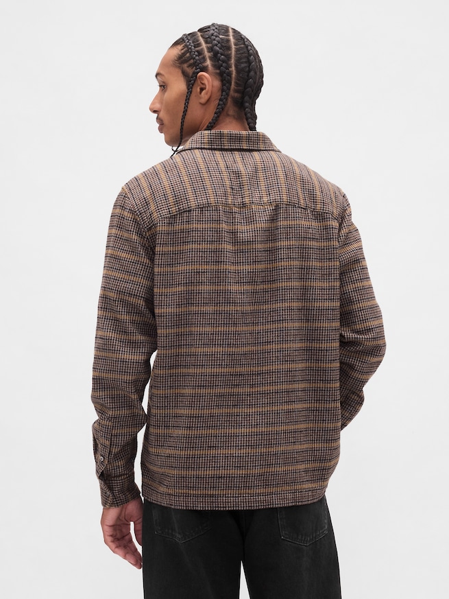 オーガニックコットン フランネルシャツ-2