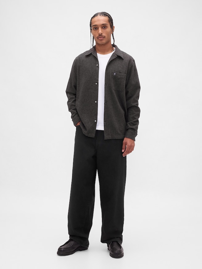 オーガニックコットン フランネルシャツ-1