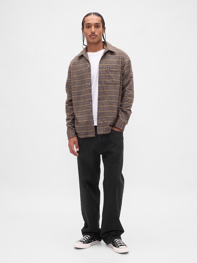 オーガニックコットン フランネルシャツ-1