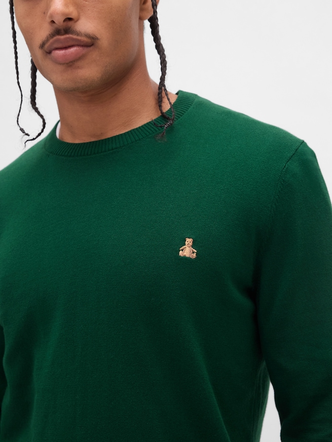 コットン クルーネックセーター-3