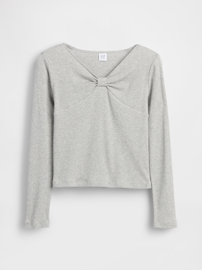 リボンネック Tシャツ-1