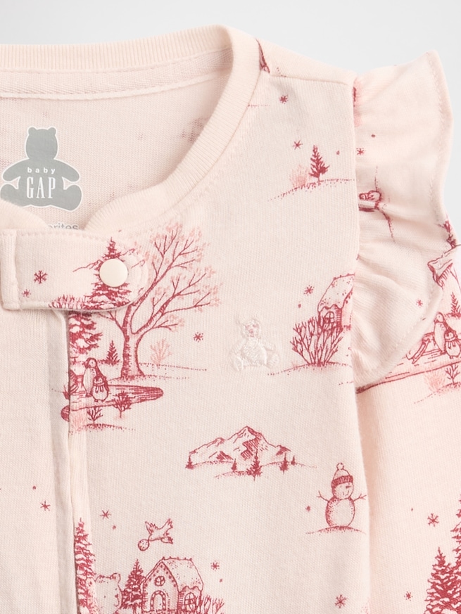 はじめてのお気に入り 足つき カバーオール (ベビー)-2