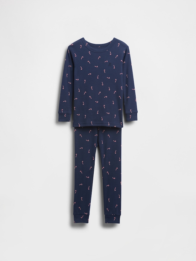 オーガニック ブラッシュドコットン ホリデー パジャマセット (幼児・ベビー)-2