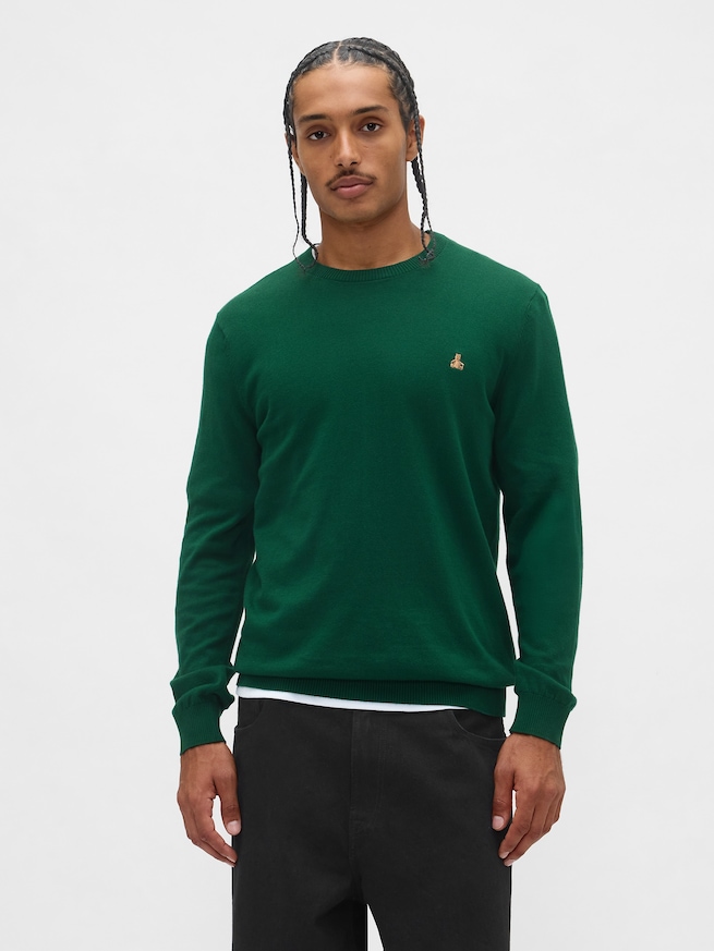 コットン クルーネックセーター-0