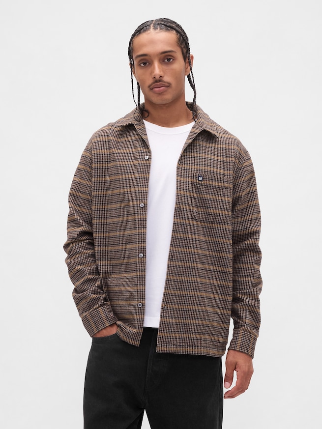 オーガニックコットン フランネルシャツ-0