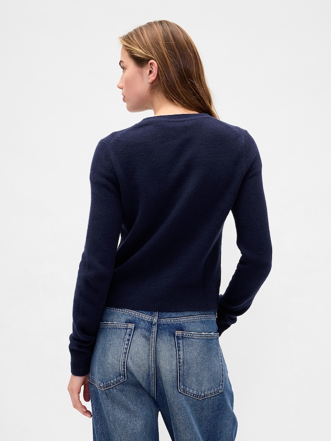 CashSoft カシミヤタッチ クルーネックセーター-2