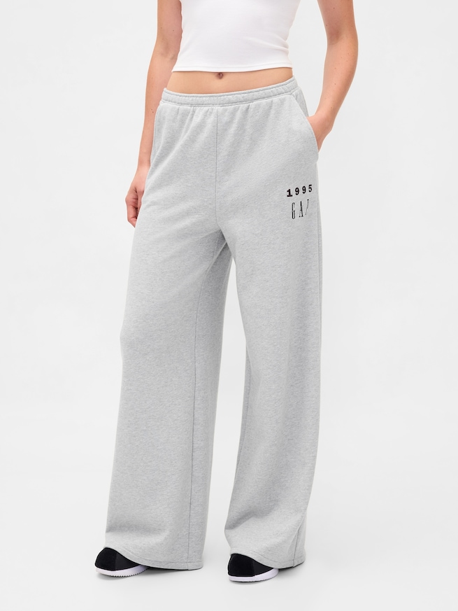 30th アニバーサリー ヘビーウェイト フレンチテリー GAPロゴ バギースウェットパンツ-1