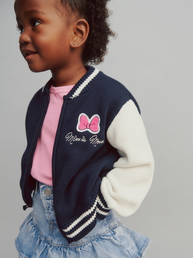 Gap × Disney ミニーマウス バーシティスタイル セーター (幼児・ベビー)-2