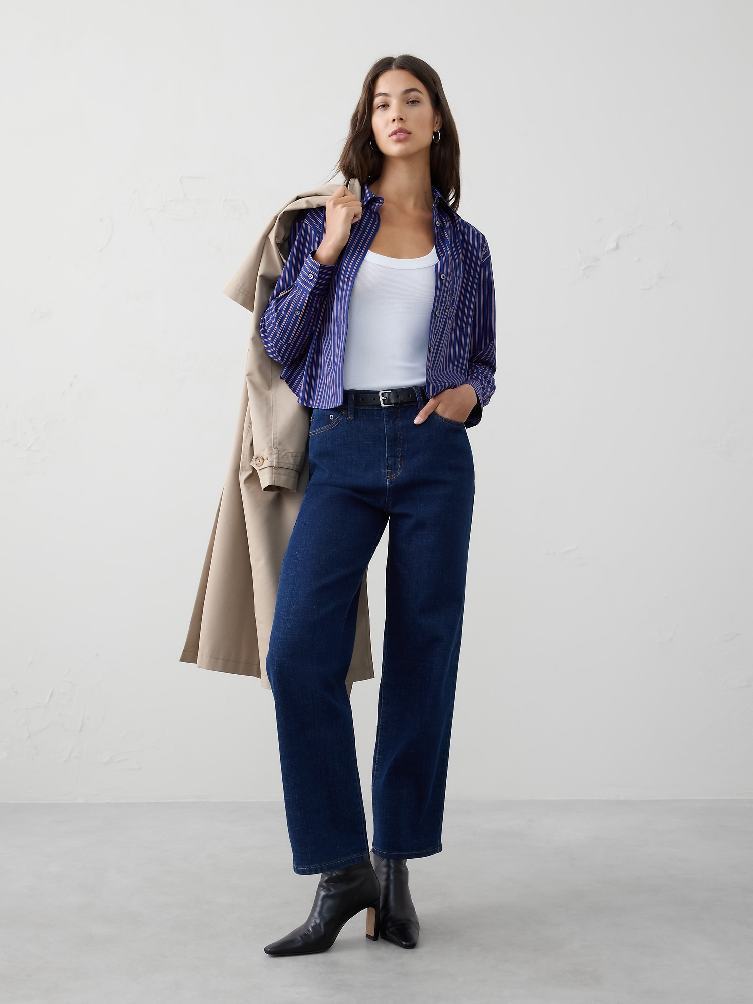 Boxy Button-Down Shirt