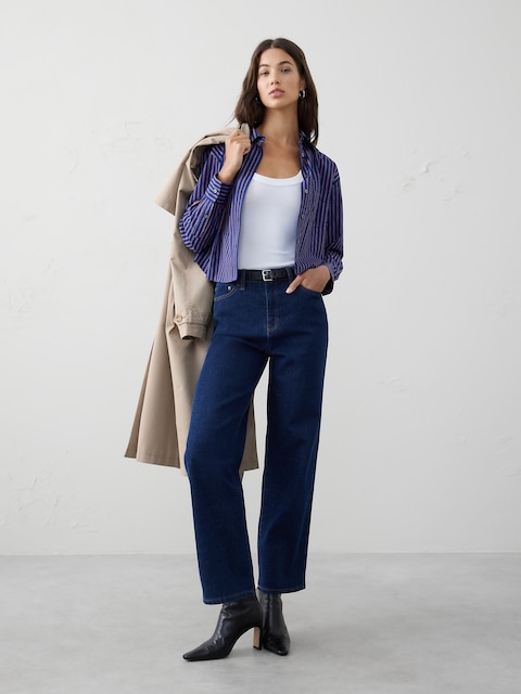 Boxy Button-Down Shirt