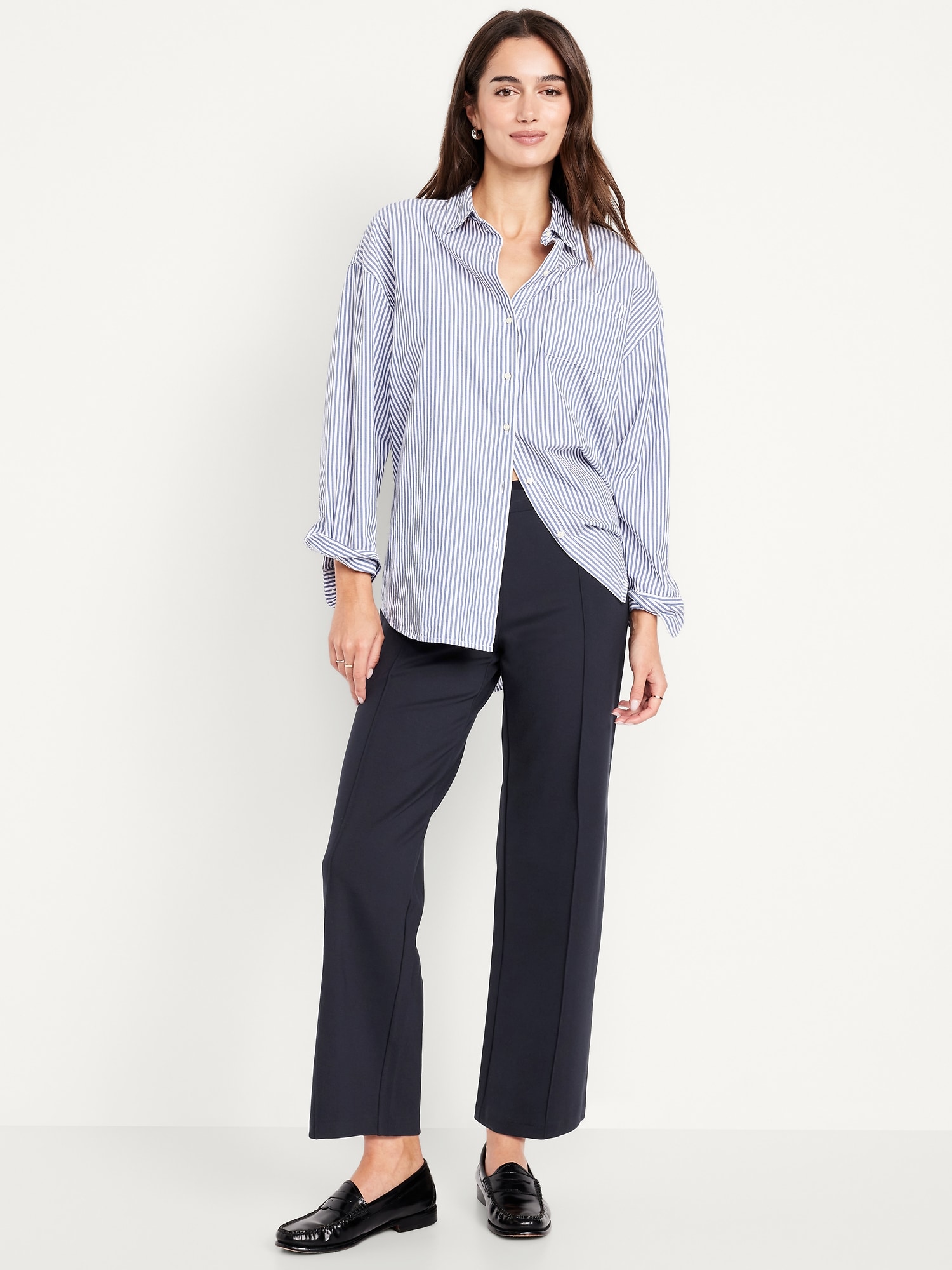 Extra High-Waisted Stevie Straight Pants