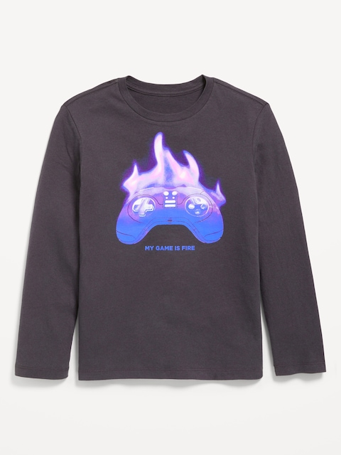 Long-Sleeve Graphic T-Shirt for Boys