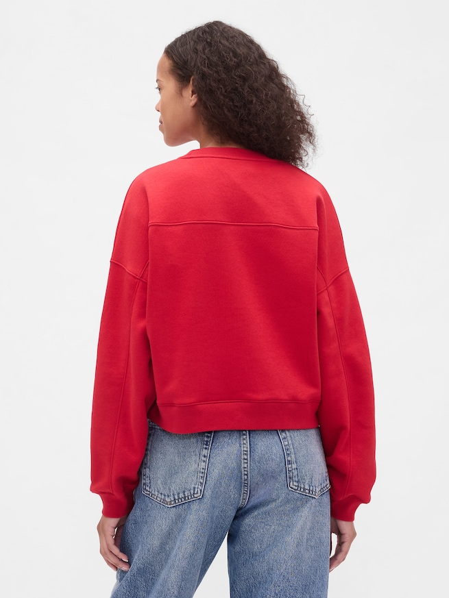 ヴィンテージソフト ウェッジ クルーネック スウェットシャツ-2