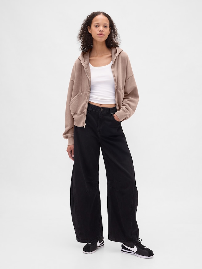 ヴィンテージソフト ジップアップ ウェッジパーカー-1