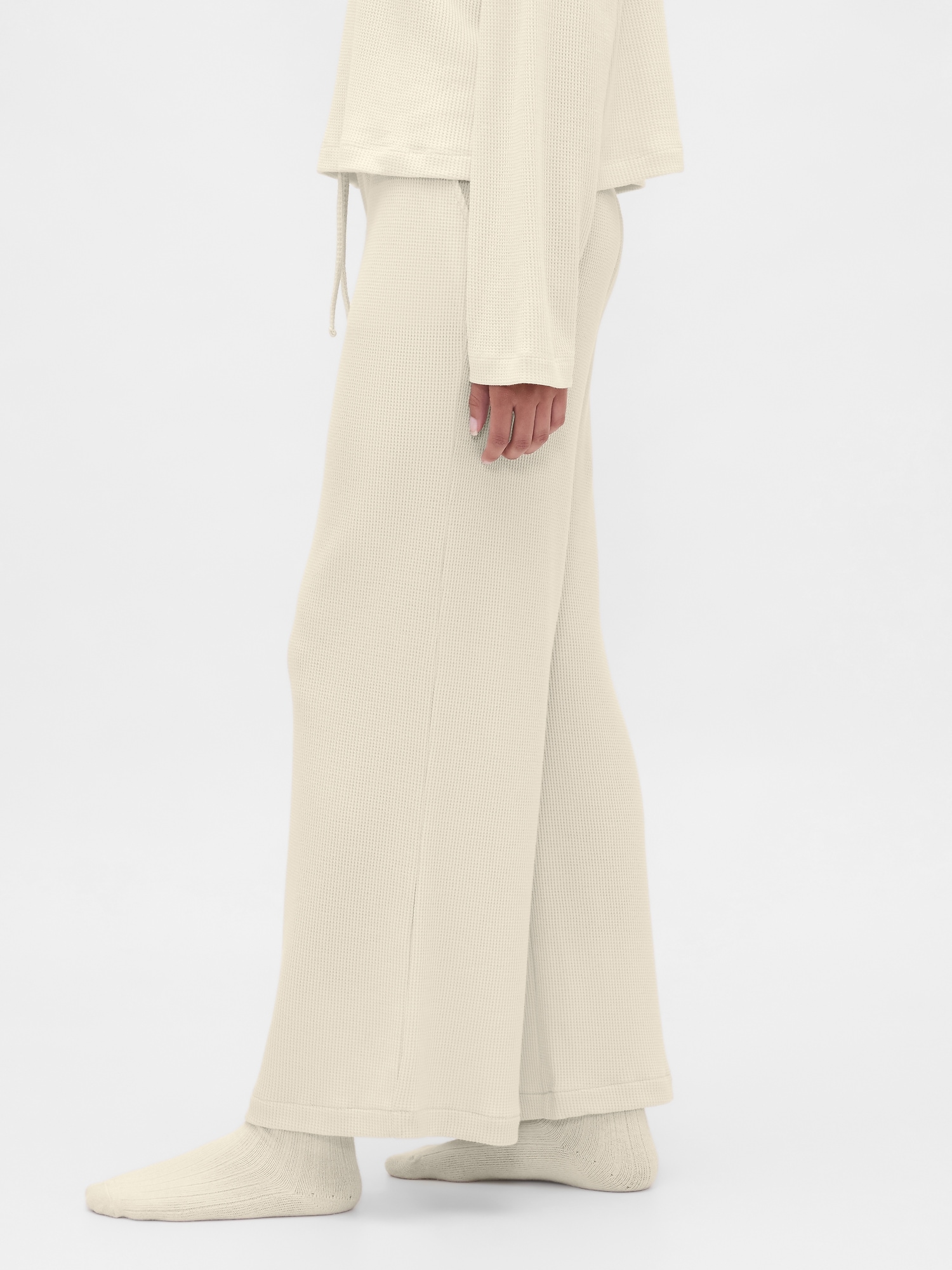 Waffle Wide-Leg PJ Pants
