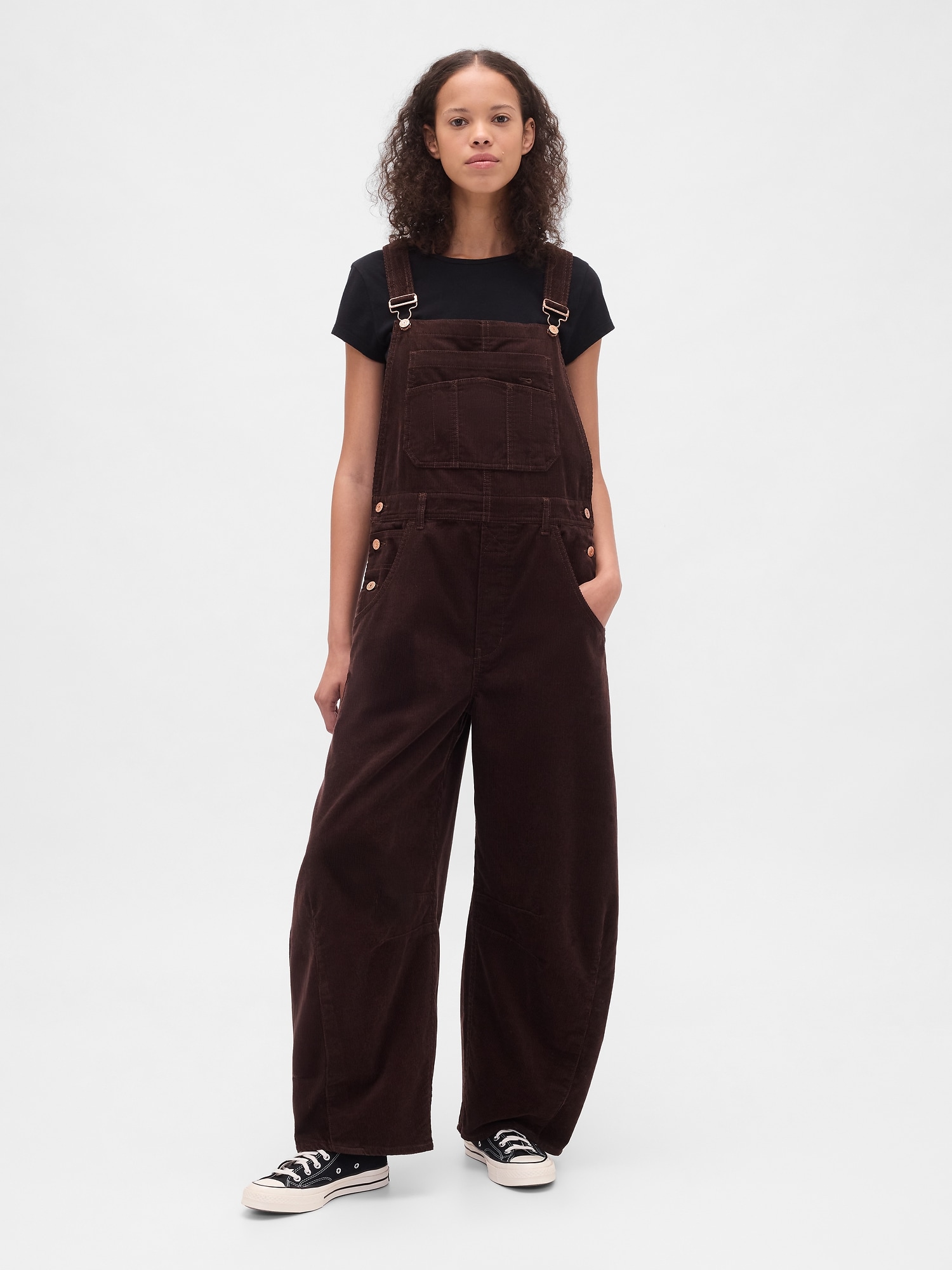 Gap コーデュロイ ホースシュー オーバーオール Gap コーデュロイ ホースシュー オーバーオール