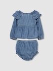 デニム ラッフル バブル コーデセット (ベビー)-1