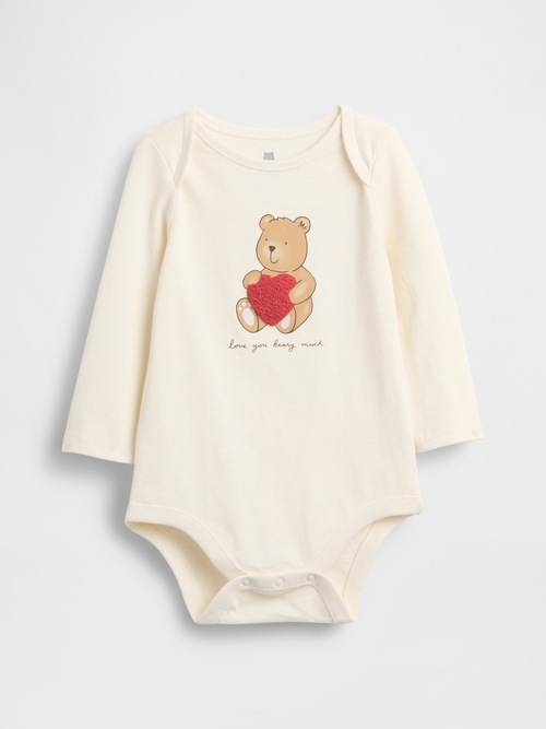 はじめてのお気に入り オーガニックコットン グラフィック ボディスーツ (ベビー)