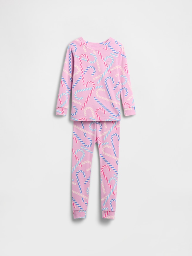 オーガニック ブラッシュドコットン ホリデー パジャマセット (幼児・ベビー)-0